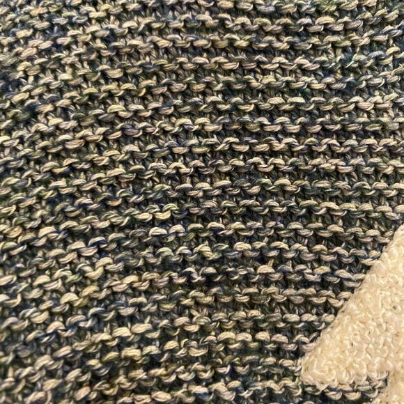 Zara Sweater Baby 9-12 Months Christmas Tree Cozy Blue Cream Terry Appliqué - Picture 5 of 12